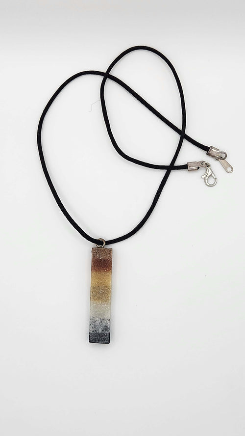 Bear Flag Pendant Necklace