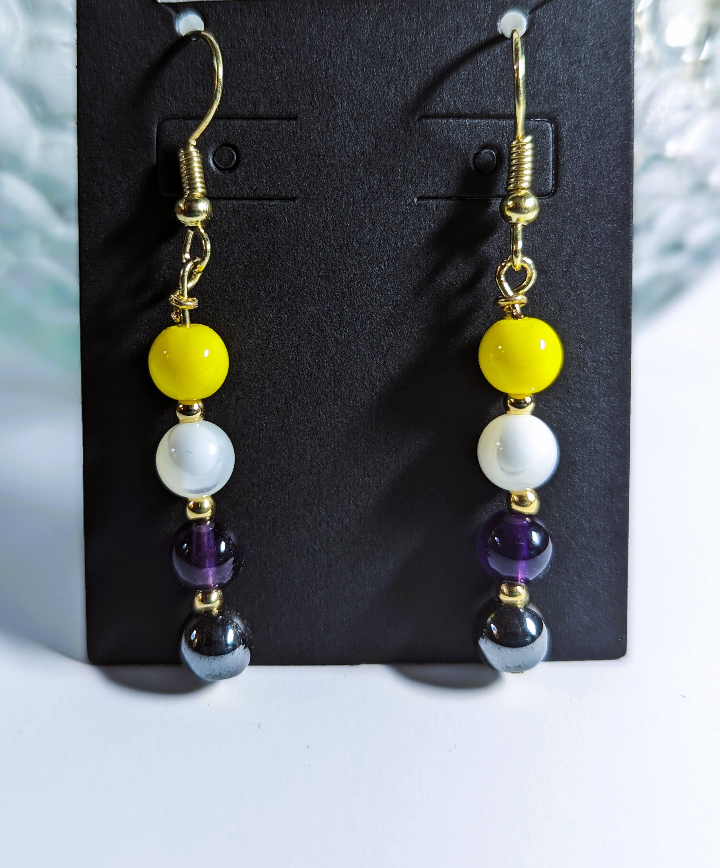 Gender Non-Binary Flag Earring