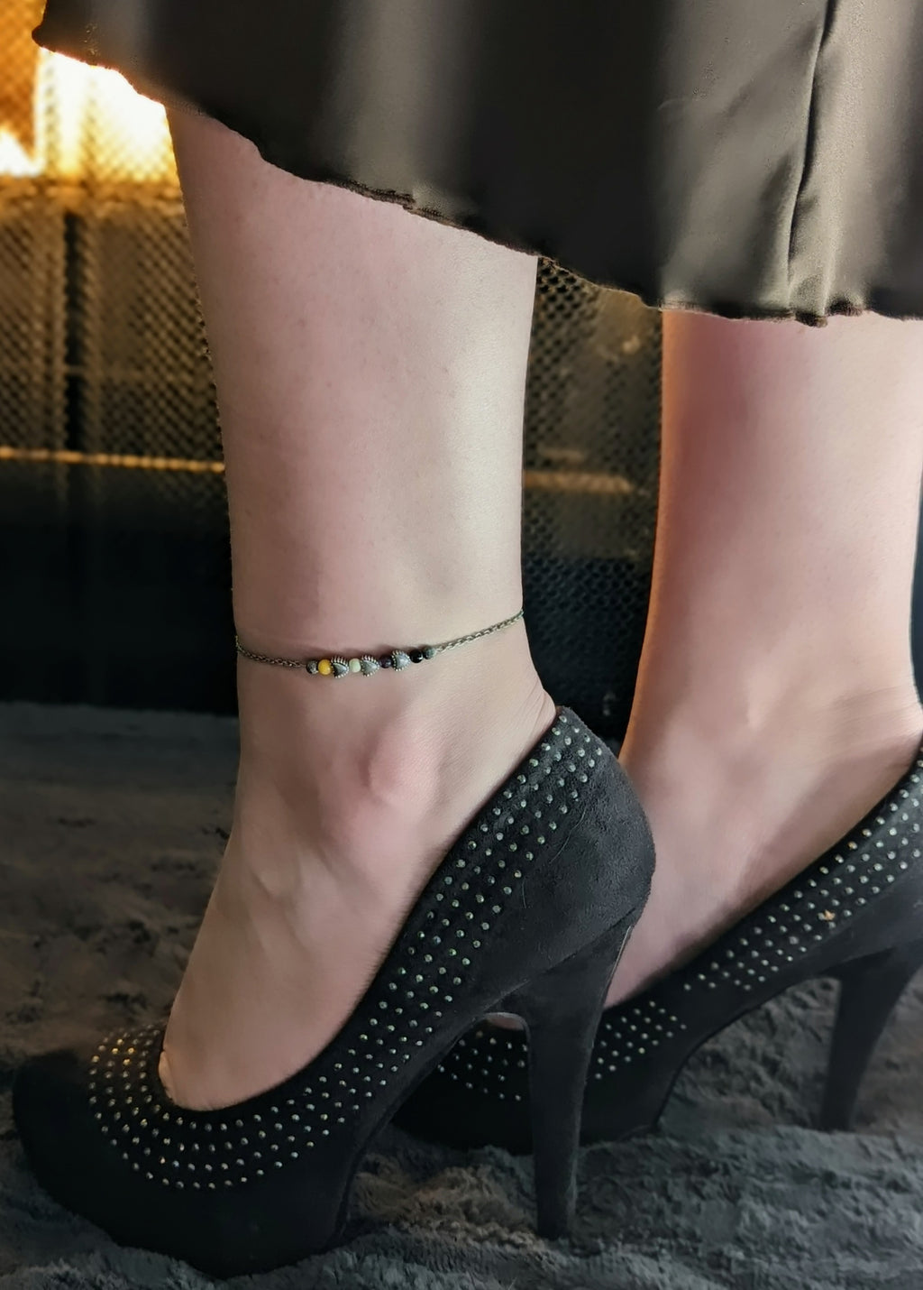 Gender Nonbinary Flag Anklet