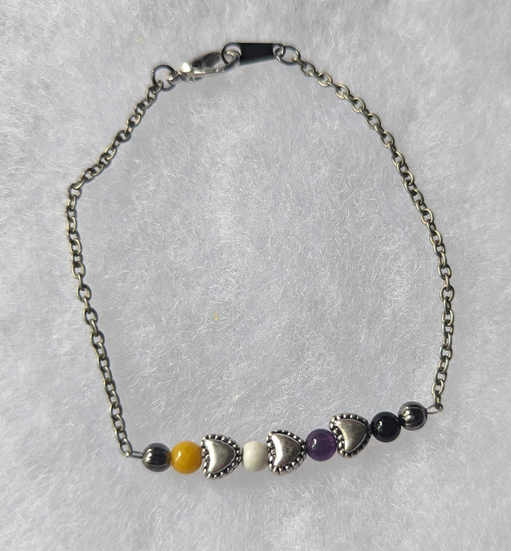 Gender Nonbinary Flag Anklet