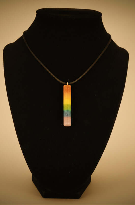 LGBTQ+ Flag Pendant Necklace