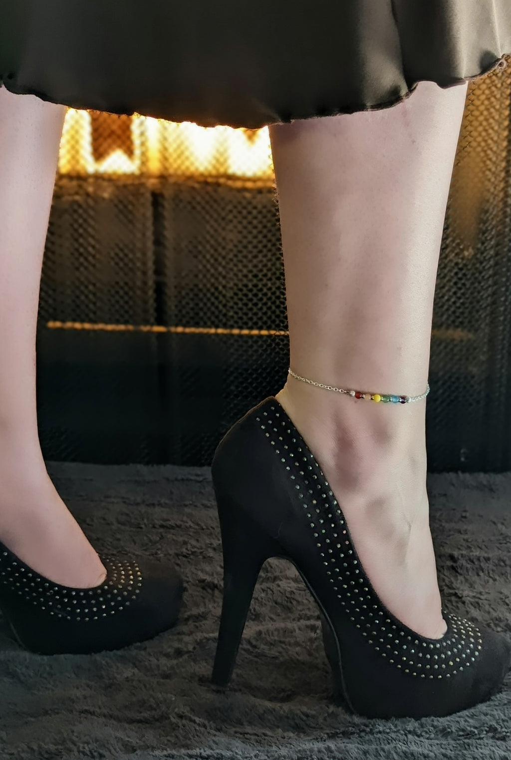LGBTQ+ Flag Anklet
