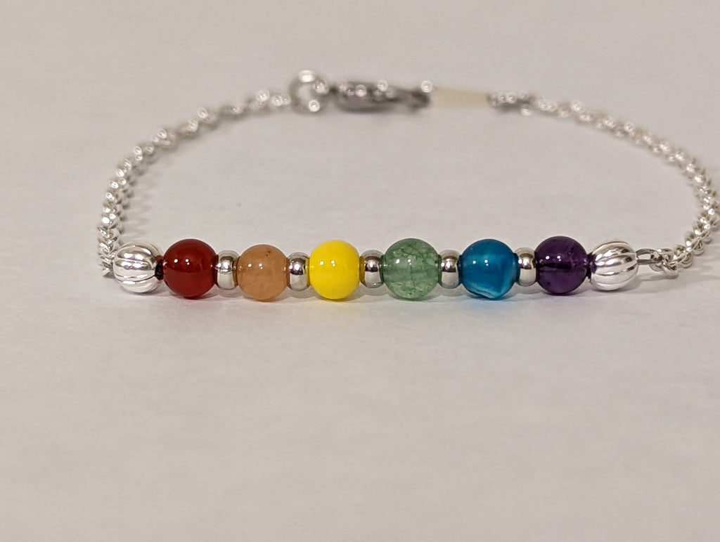 LGBTQ+ Flag Anklet
