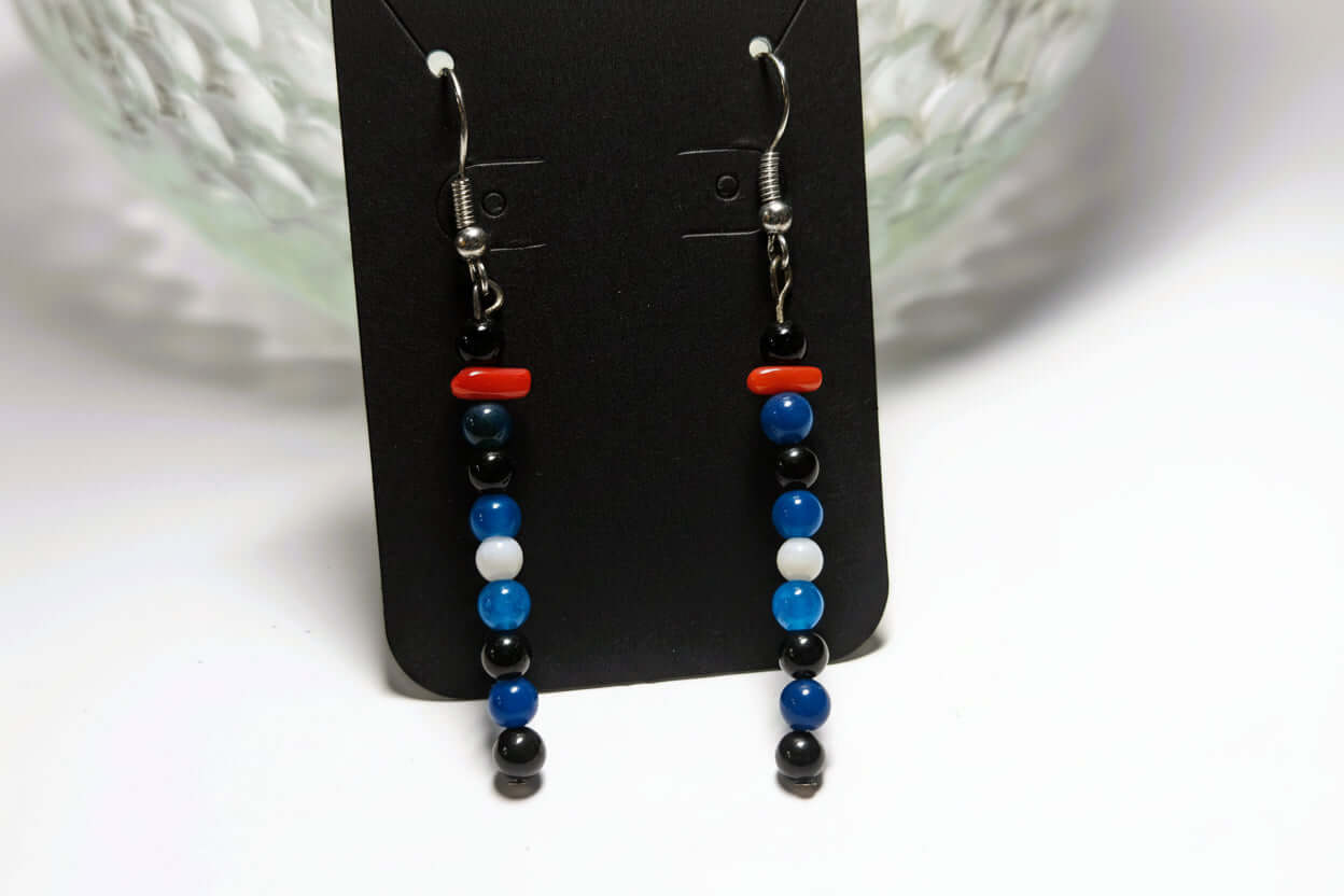 Leather Flag Earring