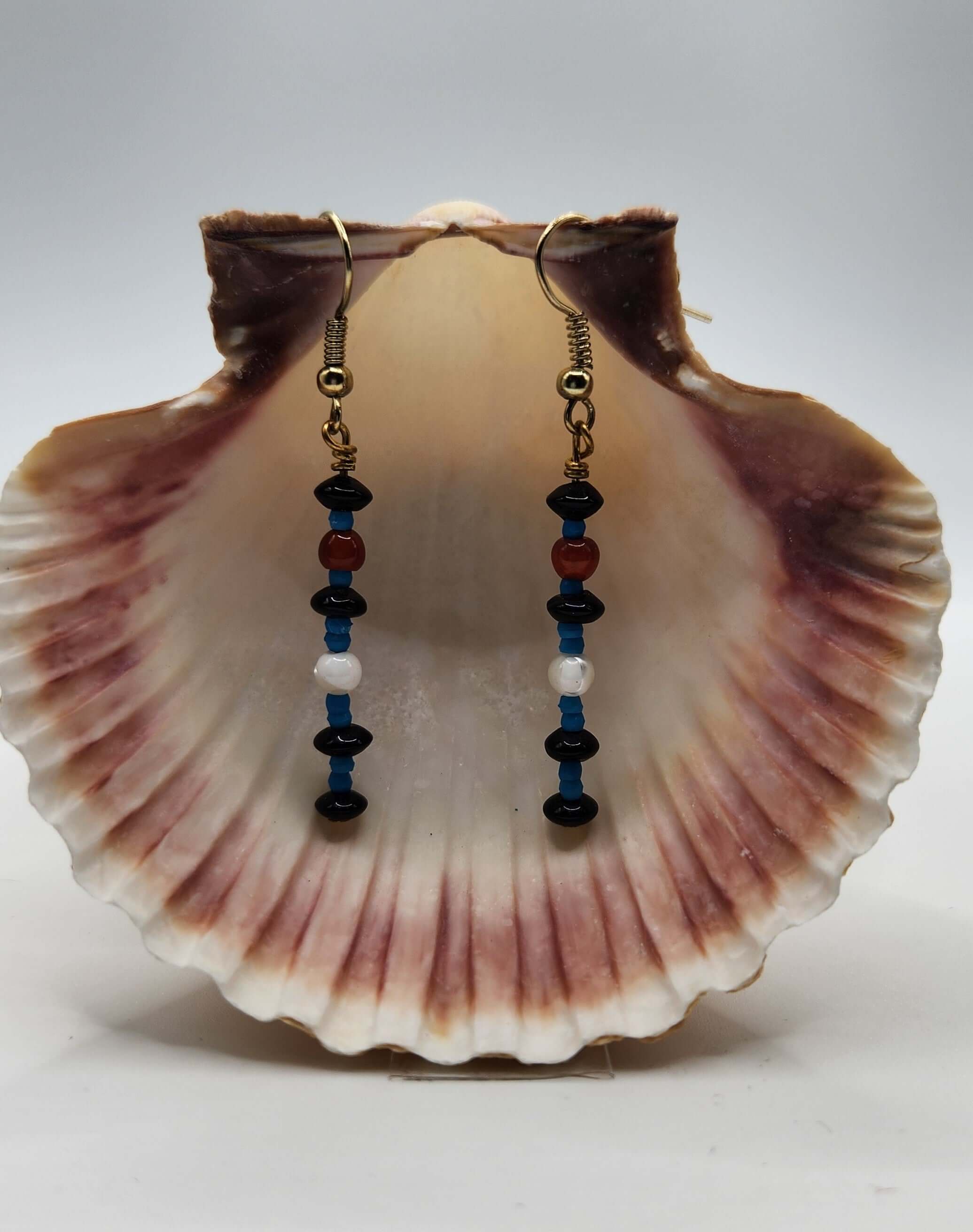 Leather Flag Earring