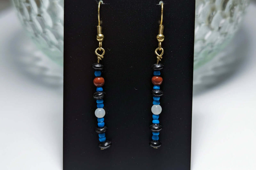 Leather Flag Earring