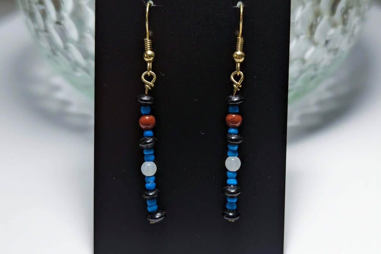 Leather Flag Earring