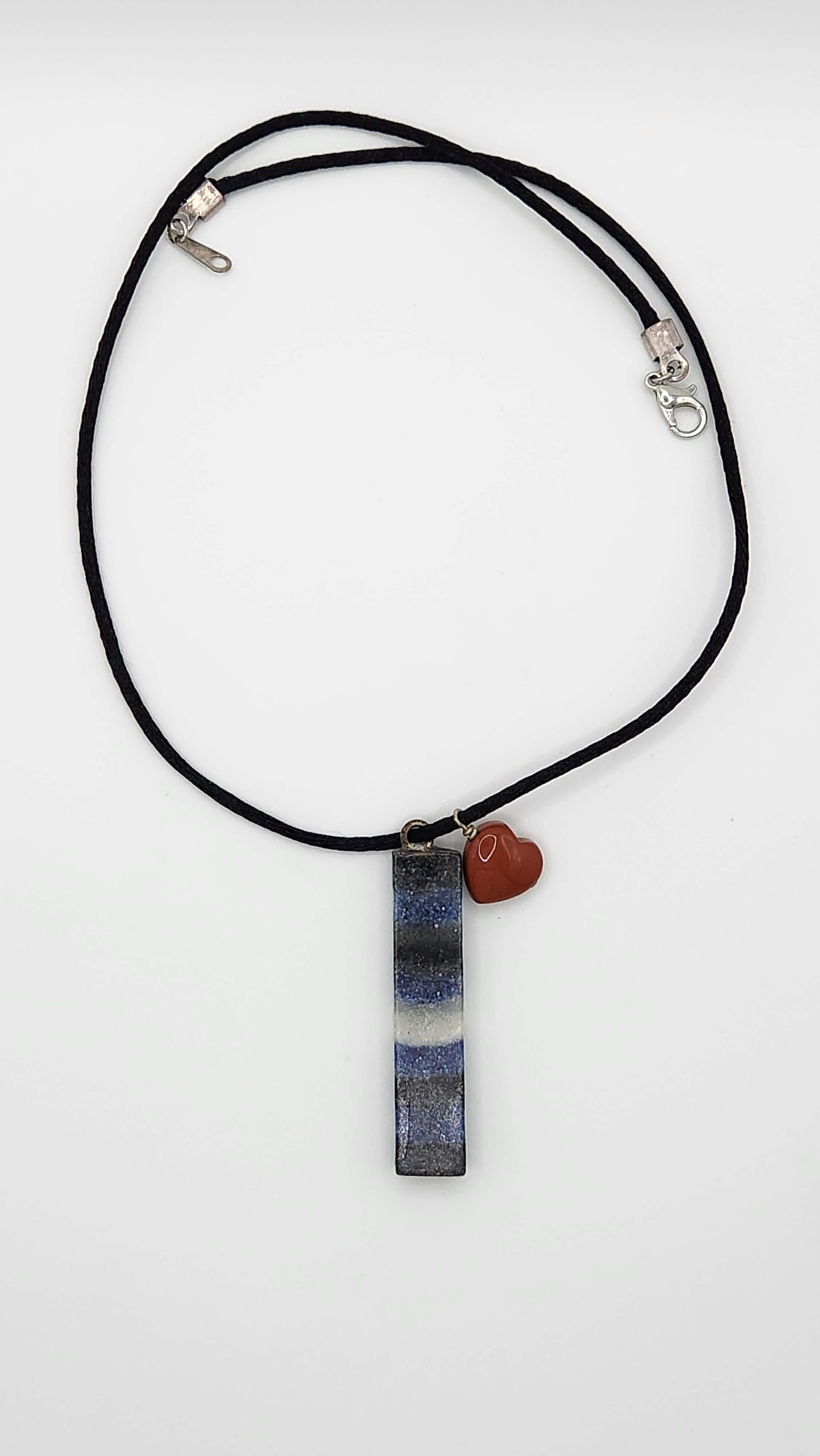 Leather Flag Pendant Necklace