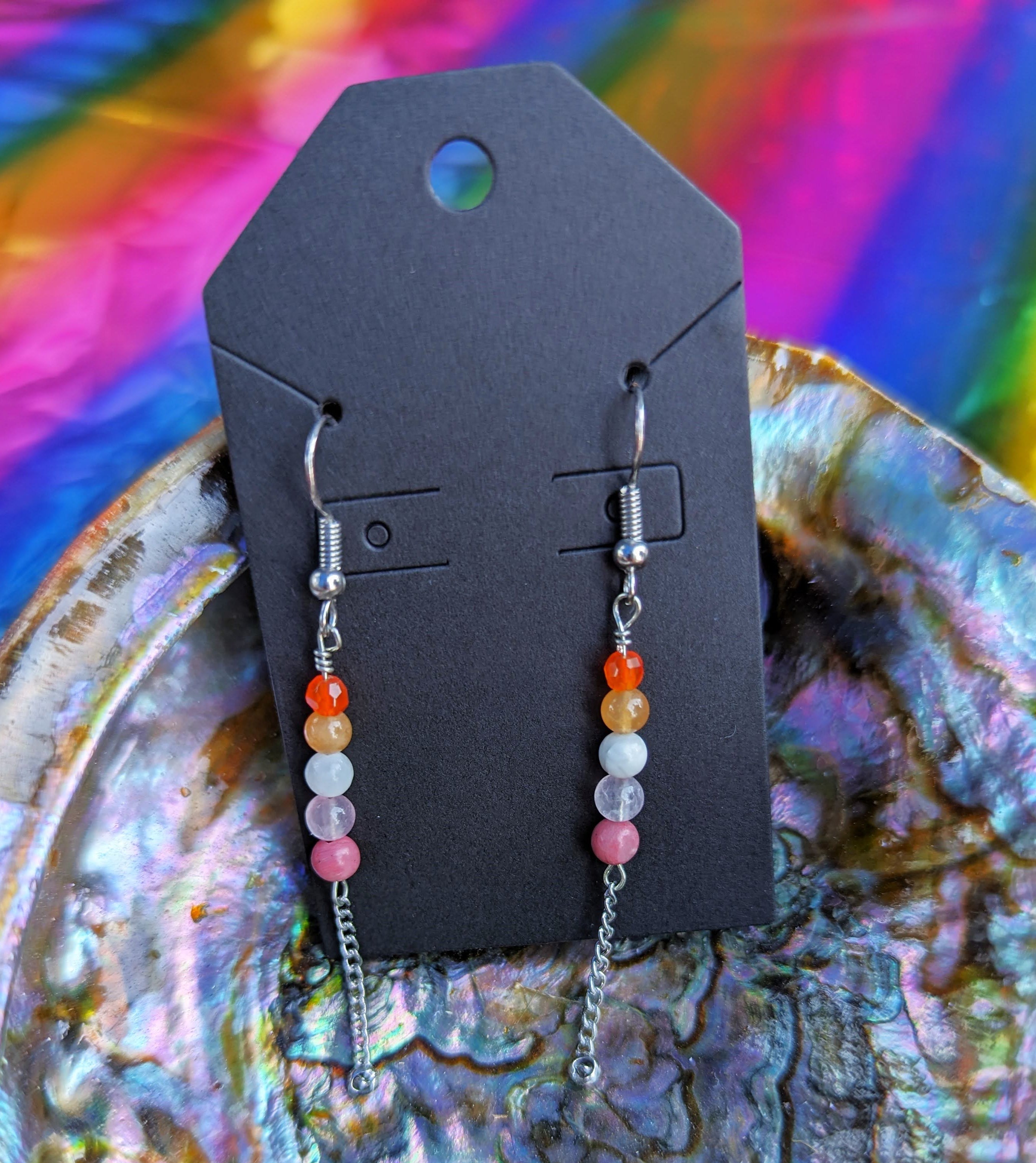 Lesbian Flag Earrings