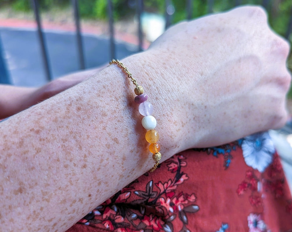 Lesbian Flag Bracelet