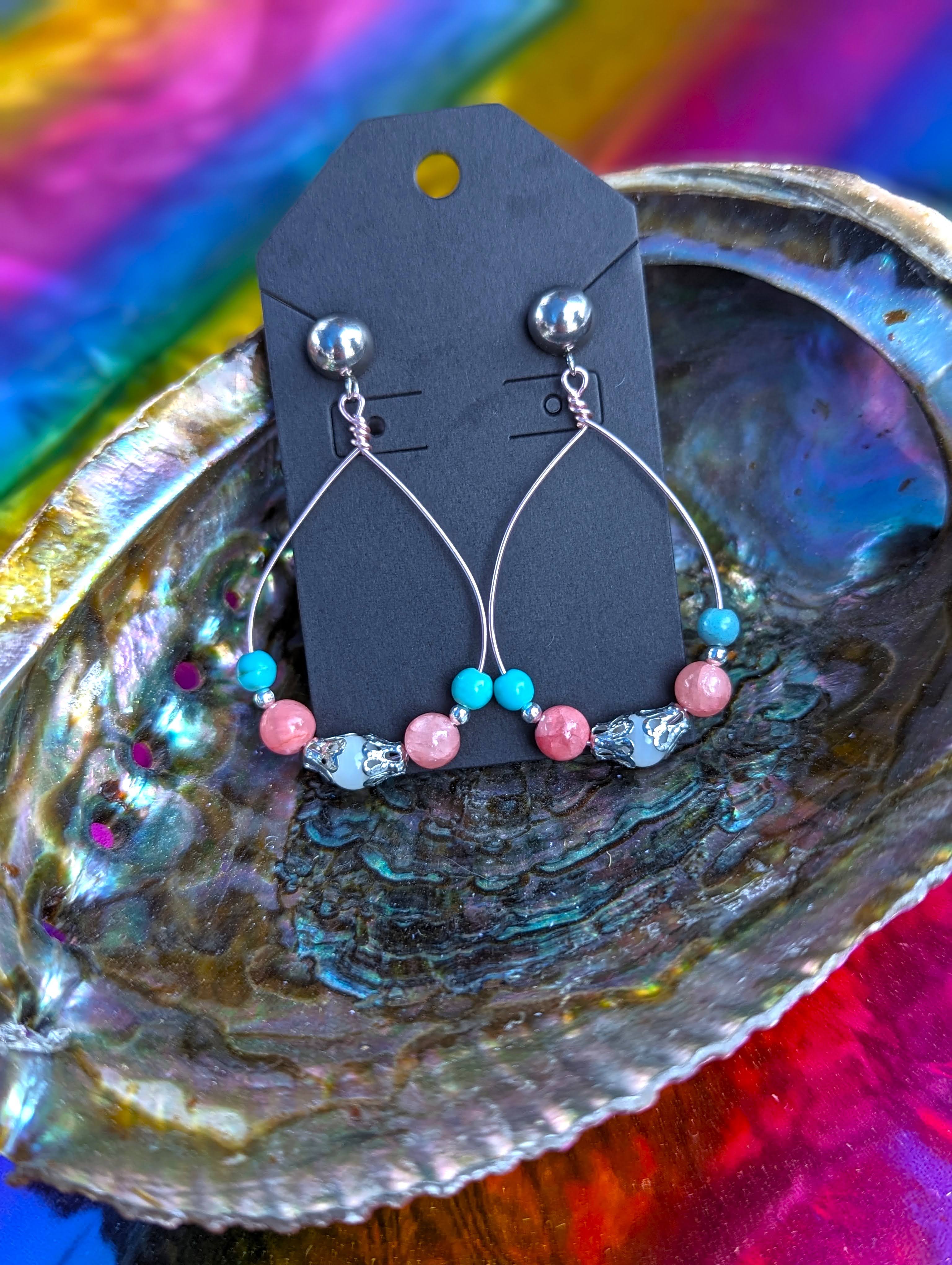 Transgender Flag Earrings